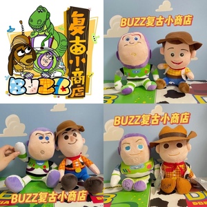 BUZZ商店玩具总动员牛仔警长胡迪与Q版巴斯光年毛绒玩偶公仔