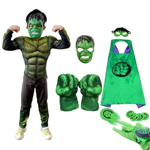 cosplay绿巨人衣服万圣节儿童成人肌肉表演演出服装拳击手套套装