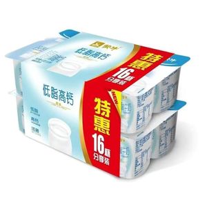 蒙牛低脂高钙风味酸奶8八连杯原味牛奶杯装90g*24杯儿童营养早餐