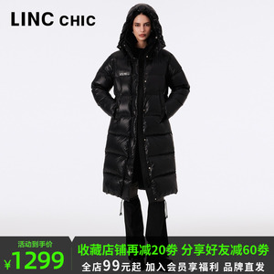 LINCCHIC金羽杰羽绒服女中长款官方正品加厚鹅绒服外套Y23806208