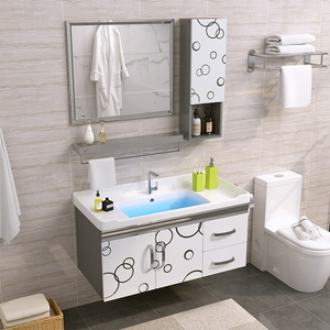 不锈钢卫浴室柜组合洗手池洗脸盆小户型现代简约卫生间厕所洗漱台