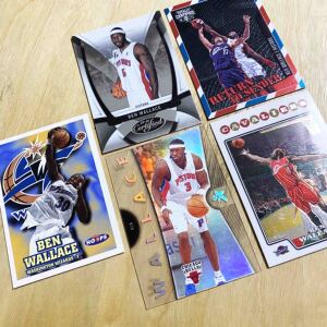 【BEN WALLACE大本华莱士】97 98 07 09 10 FLEER TOPPS 球衣星卡