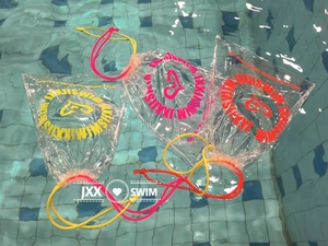 Jxxswim质量超级好沙滩游泳防水袋防水包透明抽拉袋荧光色储物袋