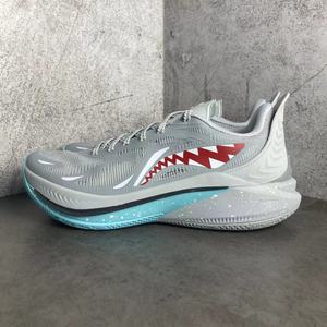李宁 音速12大白鲨篮球鞋2024新款男子减震防滑实战运动鞋ABAU019