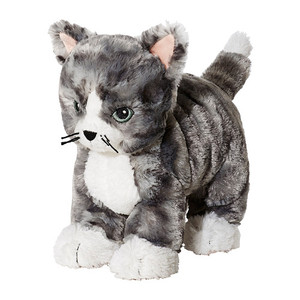 宜家国内代购全新正品丽乐普鲁可爱小猫咪儿童宝毛绒玩具玩偶礼物