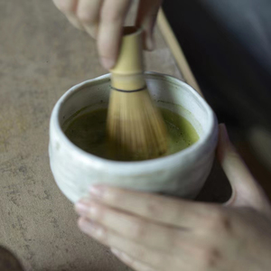 粗陶手作日式抹茶碗仿宋点茶器创意茶道配件茶洗大号陶瓷面烫碗