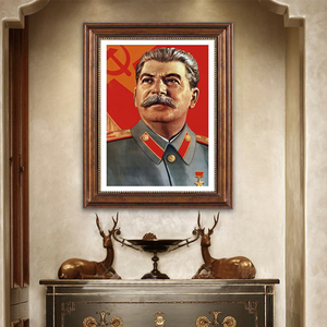 马克思共产主义思想装饰画斯大林列宁伟人画像学校教室图书馆挂画
