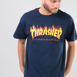 【现货】市井店Thrasher Flame 美版经典火焰短袖滑板宽松T恤潮牌