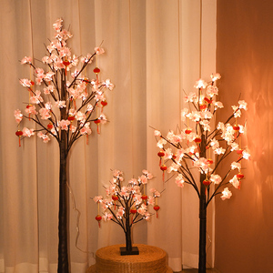 LED桃花树灯繁花发光树彩灯串网红室内ins橱窗布置房间装饰装饰灯