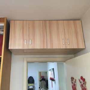 厨房吊柜实木生态板墙壁柜墙上衣柜卧室客厅收纳柜房间墙上储物柜