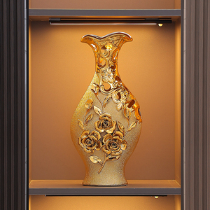 欧式餐桌花瓶摆件插花客厅装饰玄关办公室酒店陶瓷摆设高档工艺品
