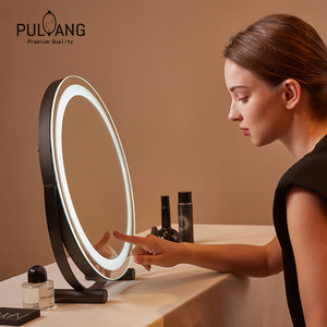 PULIANG化妆镜轻奢智能家具LED灯补光美妆镜充电可旋转桌面梳妆台