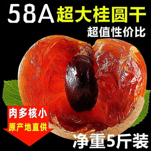 58A新货莆田桂圆干特级大果农家老树龙眼干500g*2斤壳薄核小包甜