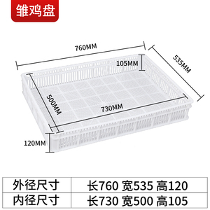 塑料雏鸡盘雏鸭苗筐鸡苗筐放鸡苗鸭苗的筐子家禽筐笼子长方形加大