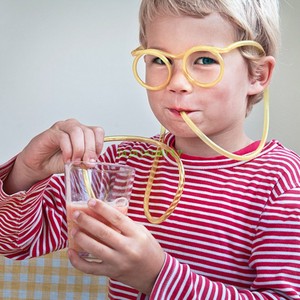 网红儿童玩具成人搞怪懒人喝水创意饮料眼睛眼镜吸管派对游戏道具