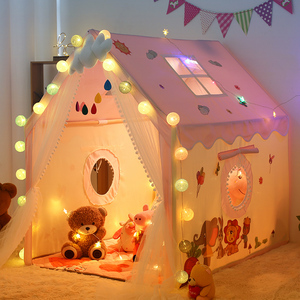 儿童帐篷室内家用女孩公主小房子宝宝玩具屋粉色超大游戏屋玩具屋