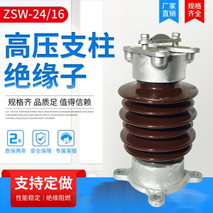 户外高压支柱绝缘子ZSW-24/16电站母线支撑绝缘瓷瓶10kv20kv35kv