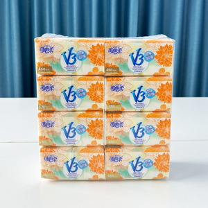 可心柔抽纸80包整箱V3家用卫生纸巾实惠家庭装餐巾纸面巾擦手纸抽