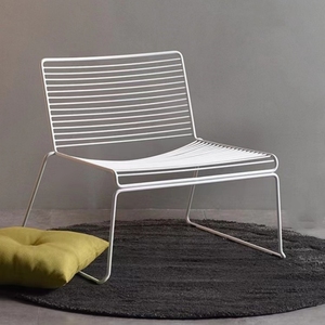 北欧网红椅子铁艺现代单人沙发椅简约休闲椅户外庭院咖啡厅桌椅