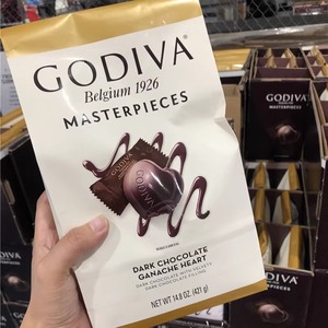 现货美国直购Godiva歌帝梵心形混合夹心巧克力黑巧克力喜糖422g
