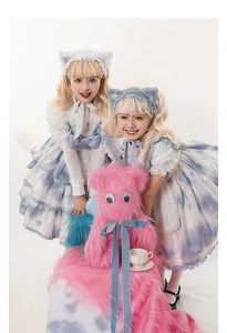 【daydream现货】国牌lolita 虎斑猫可爱日常三段JSK