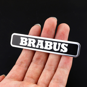 BRABUS翼子板改装巴博斯金属车标适用于奔驰汽车个性3D立体车贴