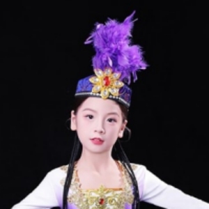 儿童新疆舞蹈民族新疆舞蹈女少数民族维族维吾族配饰帽子