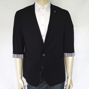 Q0CDX091SA 利家新款时尚流行男外套上衣修身中袖西服单衣五分袖