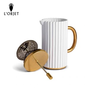 【原装正品】法国LOBJET Lonic罗尼克法式压榨机瓷质咖啡法压壶