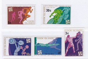 COK11 库克群岛1974年 自行车、拳击、跳水等 新5全