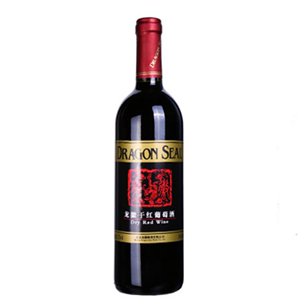 北京龙徽葡萄酒黑标干红赤霞珠国产红酒12.5度750ml单支装包邮