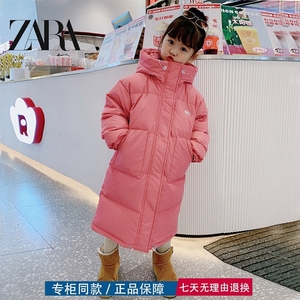 【三折专区】品牌撤柜冬季新款韩版女童保暖洋气加长加厚羽绒棉衣