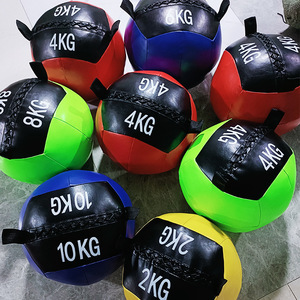 臂力腰腹平衡训练PVC药球 学生药球平衡健身非弹力重力球软式墙球