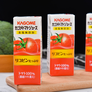 包邮日本进口Kagome可果美浓缩番茄汁果蔬汁食盐无添加12盒