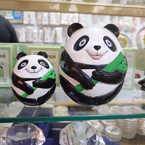 四川旅游纪念品 环保婴儿玩具 大熊猫不倒翁 熊猫玩偶 六一礼品
