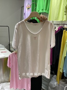 COKE CAKE韩国东大门代购女款休闲时尚短袖T恤