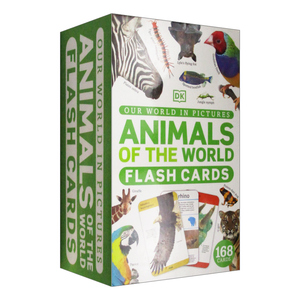 DK168张动物闪卡 Our World in Pictures Animals of the World Flash Cards 英文原版儿童读物 进口英语书籍