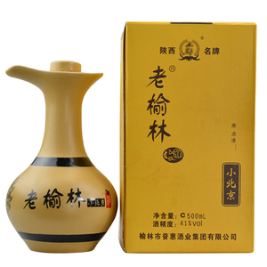 陕北老榆林小北京卡盒鸭嘴瓶黄土洞藏浓香型酒41度500ml/瓶