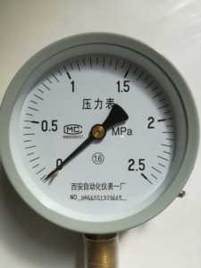 西安自动化仪表一厂直销Y100普通压力表1.6级4mpa低压多量程可选