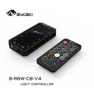 Bykski B-RBW-C8-V4幻彩灯光控制器 5V(A-RGB)灯光遥控 主板同步