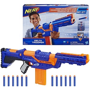 孩之宝Nerf热火精英软弹枪 白复仇 冲锋速瞄 橙机 儿童玩具礼物