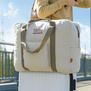 手提旅行包女短途套拉杆行李包袋大容量折叠收纳健身防水包待产包