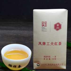 凤牌红茶云南凤庆滇红茶 工夫红茶一级茶叶500g盒装 奶茶冲调专用