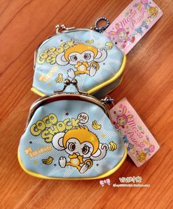 日单日本杂志款附录卡通可爱小猴子口金包零钱包首饰包收纳包