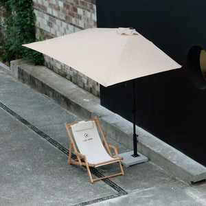 可升降户外遮阳伞长方形靠墙防雨棚庭院伞花园阳台露天半边太阳伞