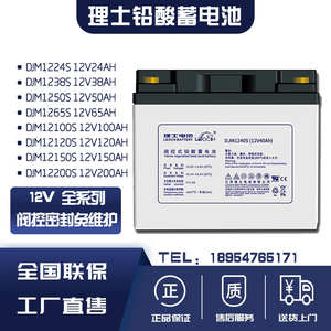 理士蓄电池DJWM12V38S12V7A9A24A38A65A100A120A150A200A铅酸电池