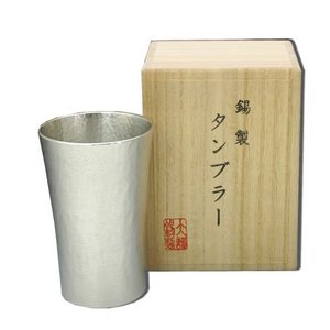 进口日本制造送礼佳品上等酒杯大阪锡器日本传统工艺茶器200ml