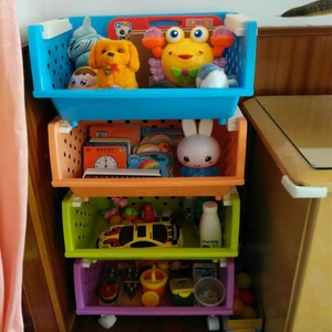 儿童玩具收纳架幼儿园柜书架婴儿置物架多层分类懒角落整理储物箱