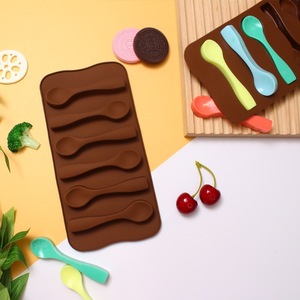 蜡瓶糖小勺模具食品级耐高温巧克力烘焙用品DIY饼干蛋糕硅胶模具