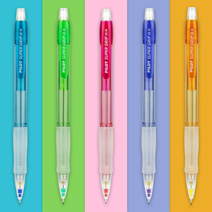 日本PILOT百乐笔H-185N自动铅笔0.5mm学生彩色透明杆进口活动铅笔 考试铅笔儿童自动铅笔笔嘴可伸缩